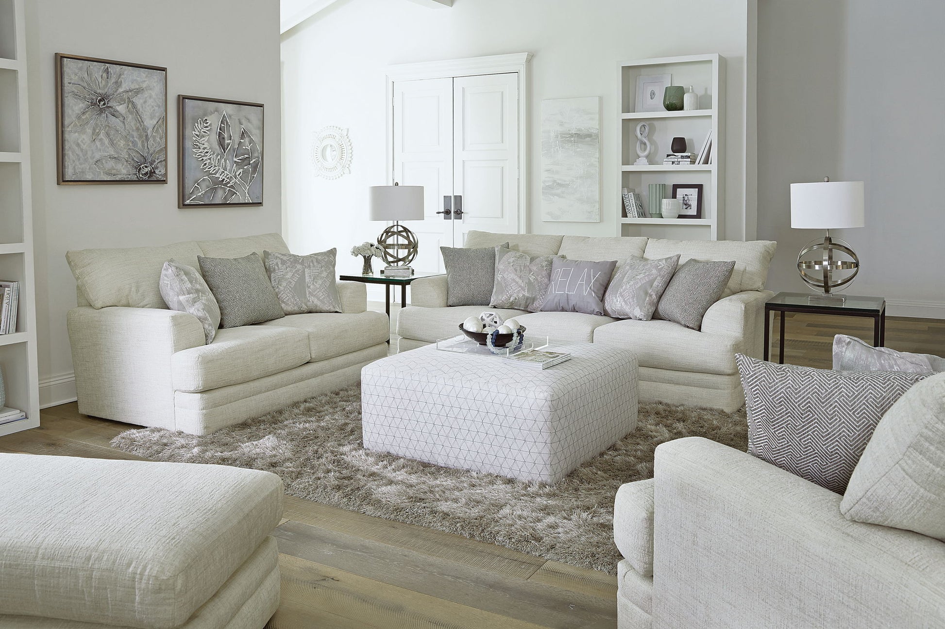 Zeller - Sofa - Cream - Hornell Furniture Outlet