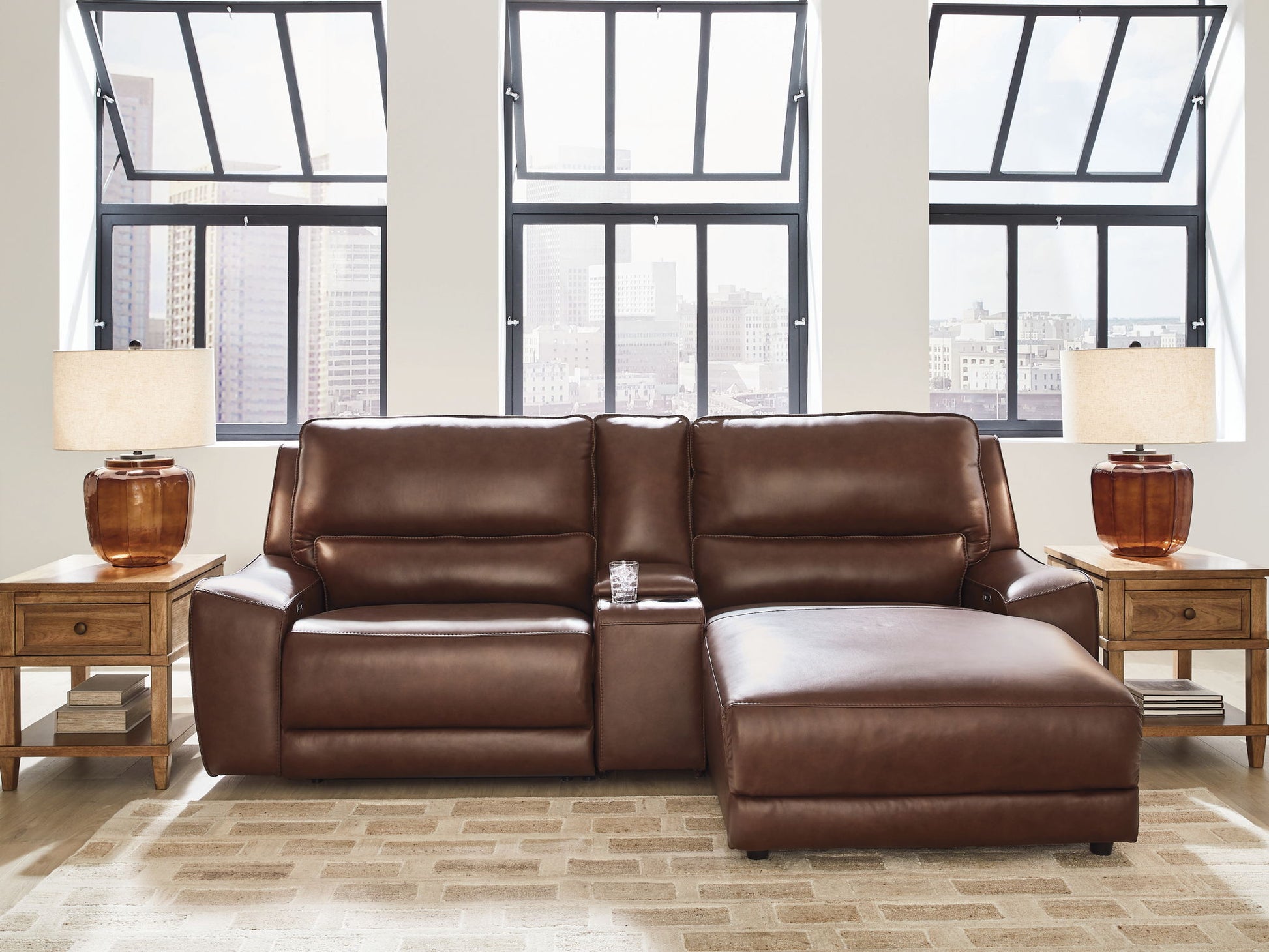 DeepWakes - Power Reclining Sectional - Hornell Furniture Outlet