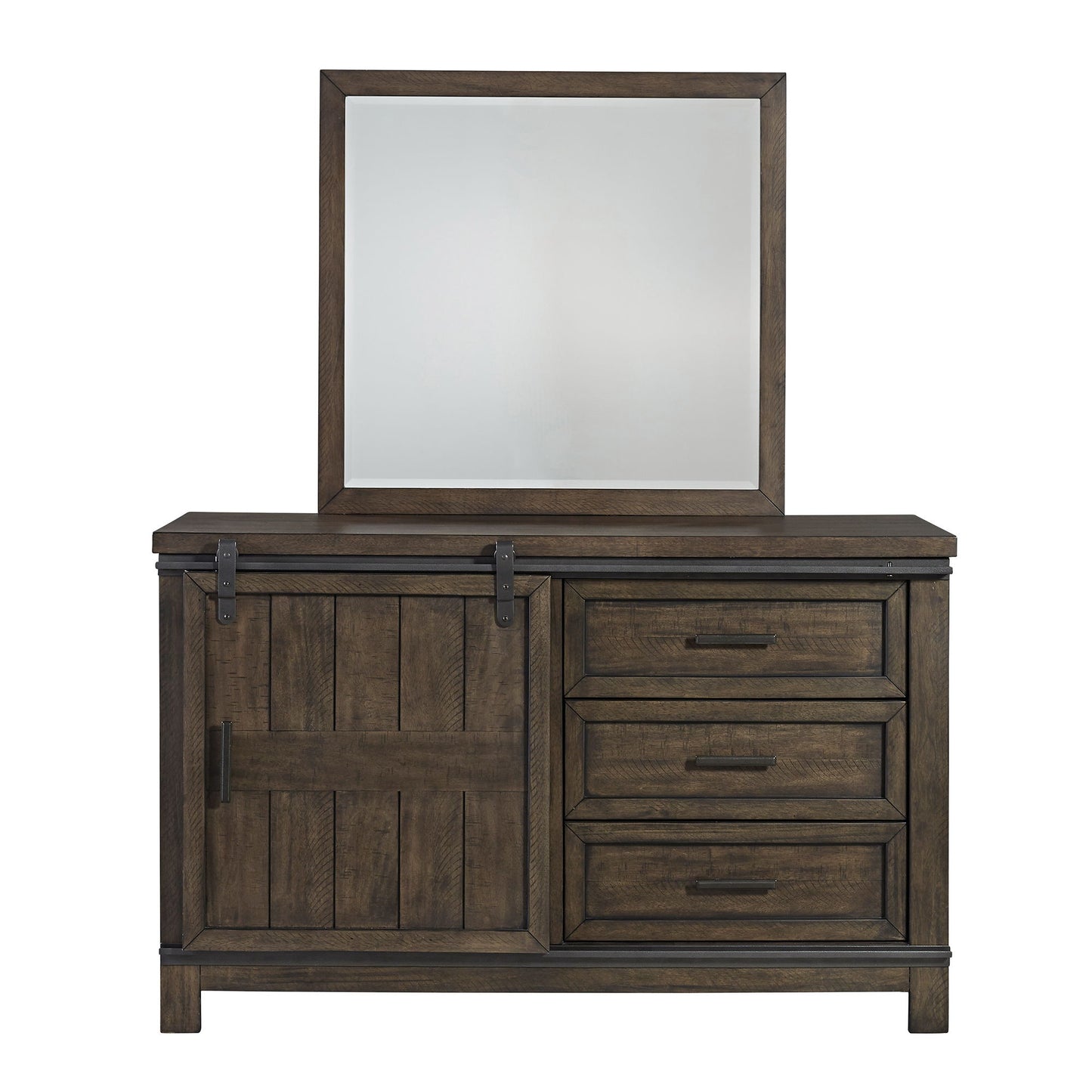 Thornwood Hills - Panel Bed, Dresser & Mirror - Hornell Furniture Outlet