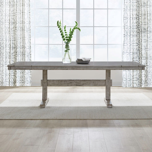 Hallendale - Trestle Table - White - Hornell Furniture Outlet