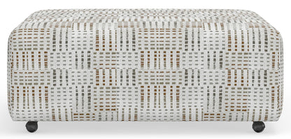 Kellen - Castered Cocktail Ottoman - Hornell Furniture Outlet