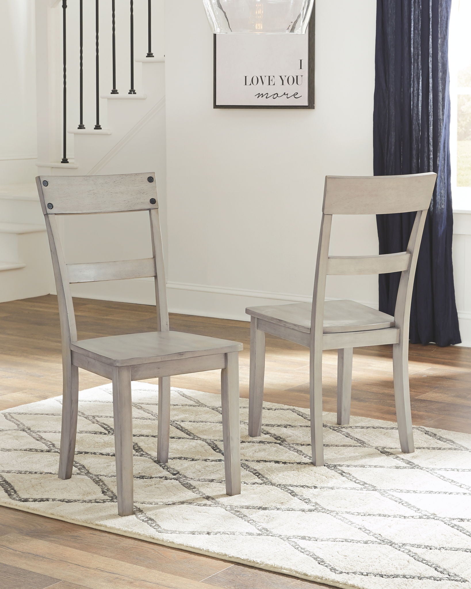 Loratti - Gray - Dining Room Side Chair (Set of 2) - Hornell Furniture Outlet