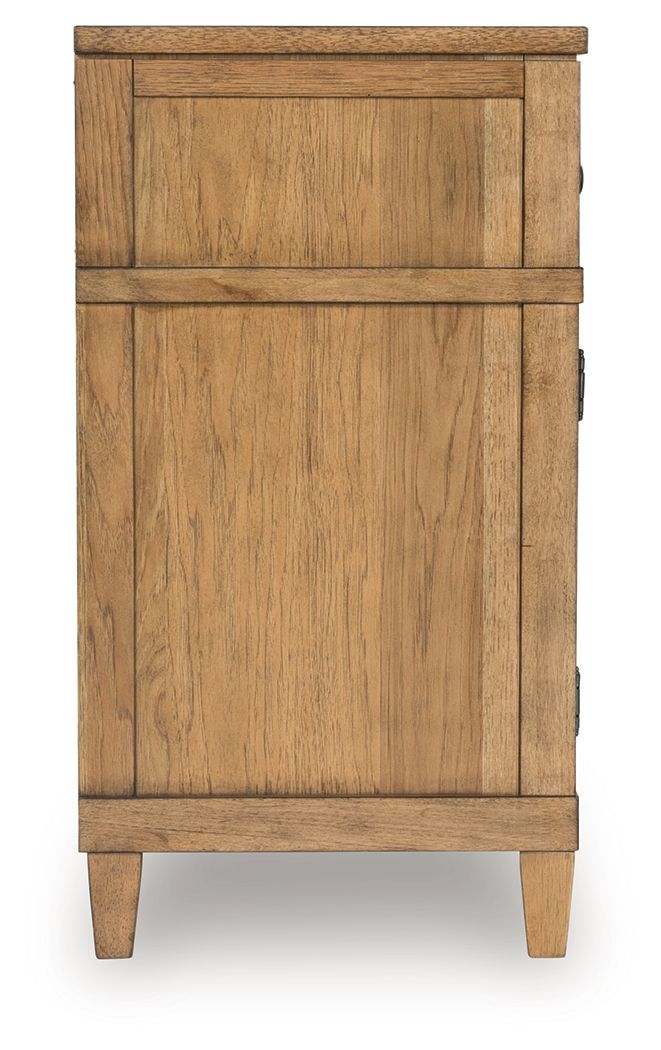 Sharlance - Light Brown - XL TV Stand With Fireplace Option - Hornell Furniture Outlet