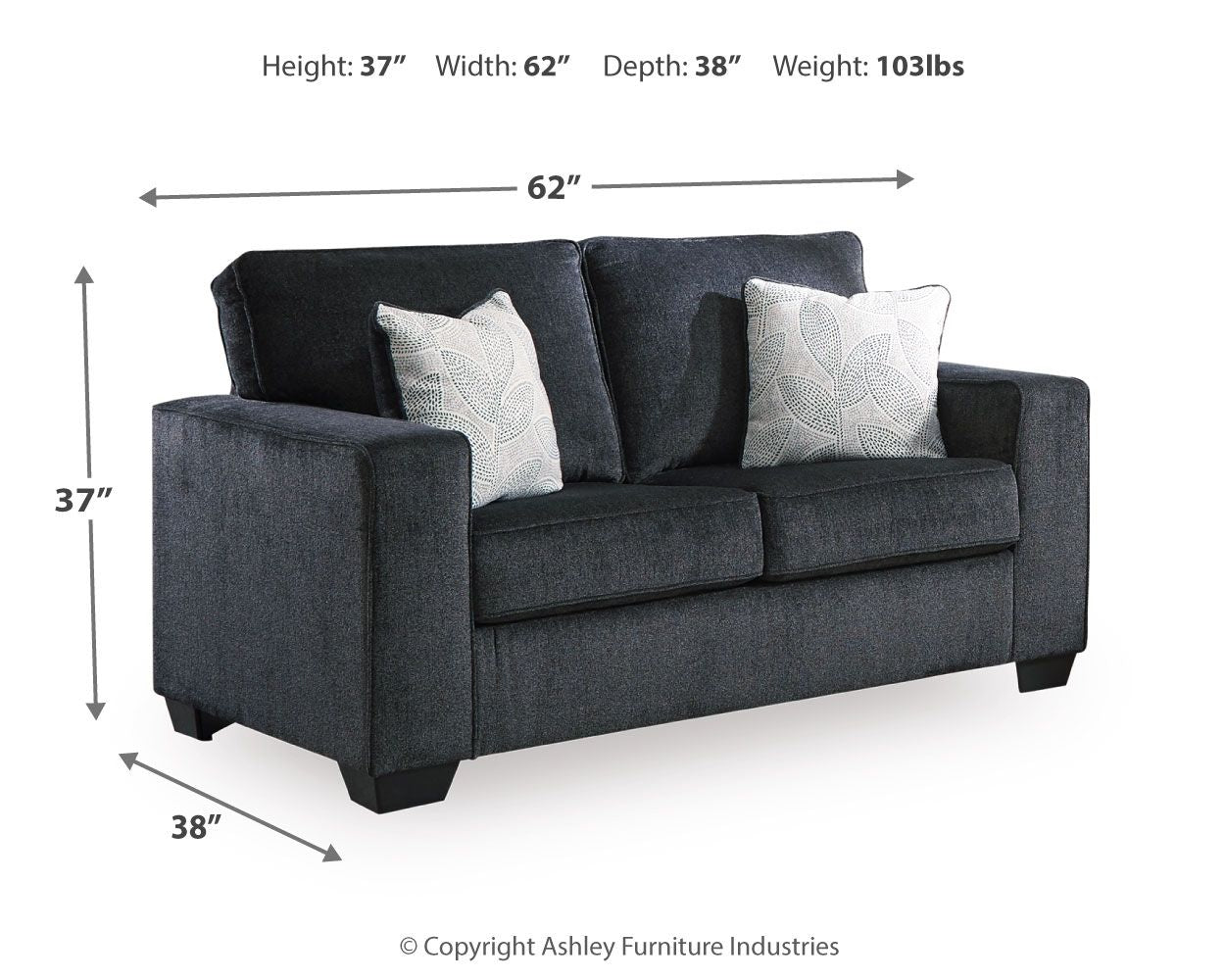 Altari - Stationary Loveseat - Hornell Furniture Outlet