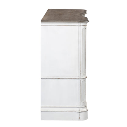 Magnolia Manor - 9 Drawer Dresser - White - Hornell Furniture Outlet