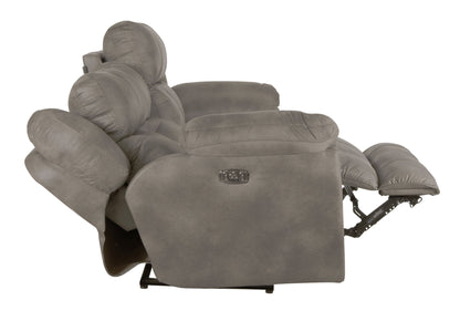 Ferrington - Power Lay Flat Reclining Sofa with Power Adjustable Headrest & Lumbar - Hornell Furniture Outlet