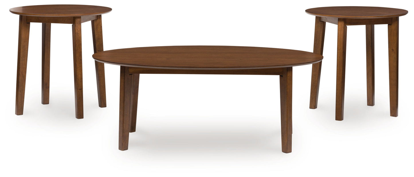 Gordonay - Brown - Occasional Table Set (Set of 3) - Hornell Furniture Outlet