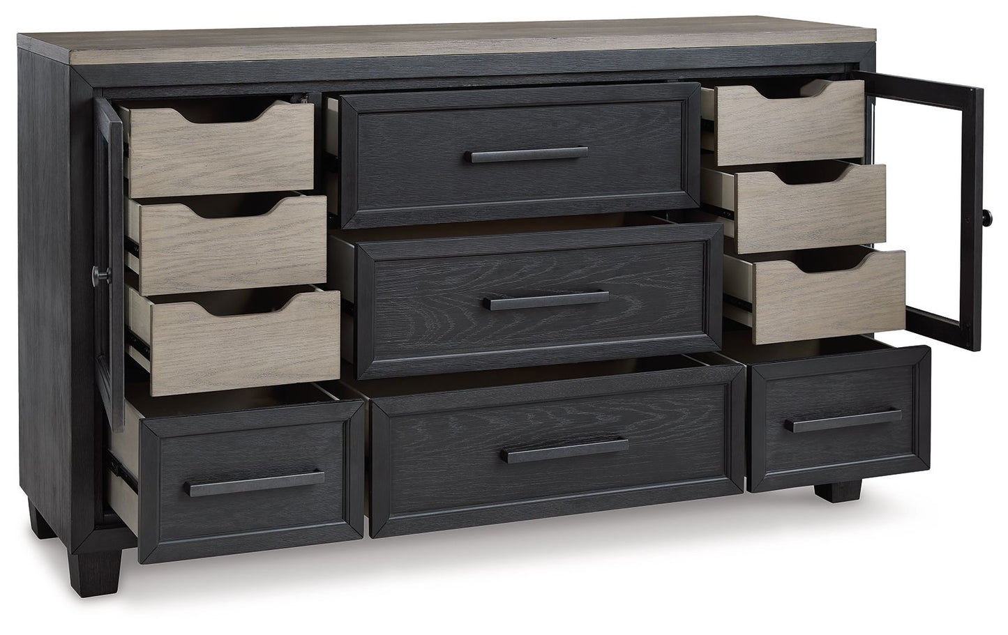 Foyland - Dresser, Mirror - Hornell Furniture Outlet