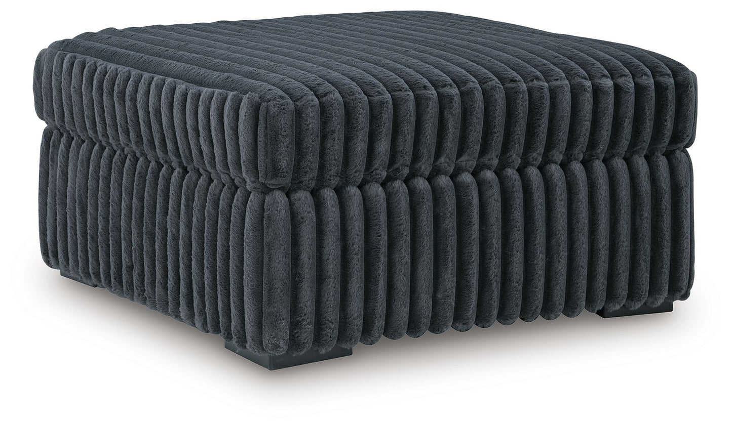 Midnight - Madness - Oversized Accent Ottoman - Hornell Furniture Outlet