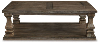 Johnelle - Rectangular Cocktail Table - Gray - Hornell Furniture Outlet