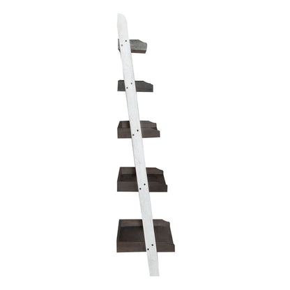Farmhouse - Leaning Bookcase - White - Hornell Furniture Outlet