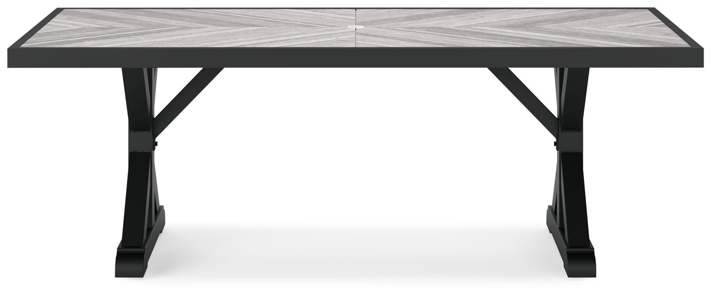 Beachcroft - Rect Dining Table W/Umb Opt - Hornell Furniture Outlet
