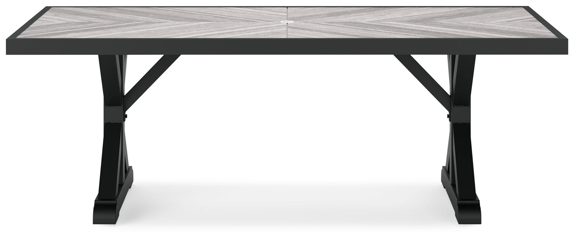 Beachcroft - Rect Dining Table W/Umb Opt - Hornell Furniture Outlet