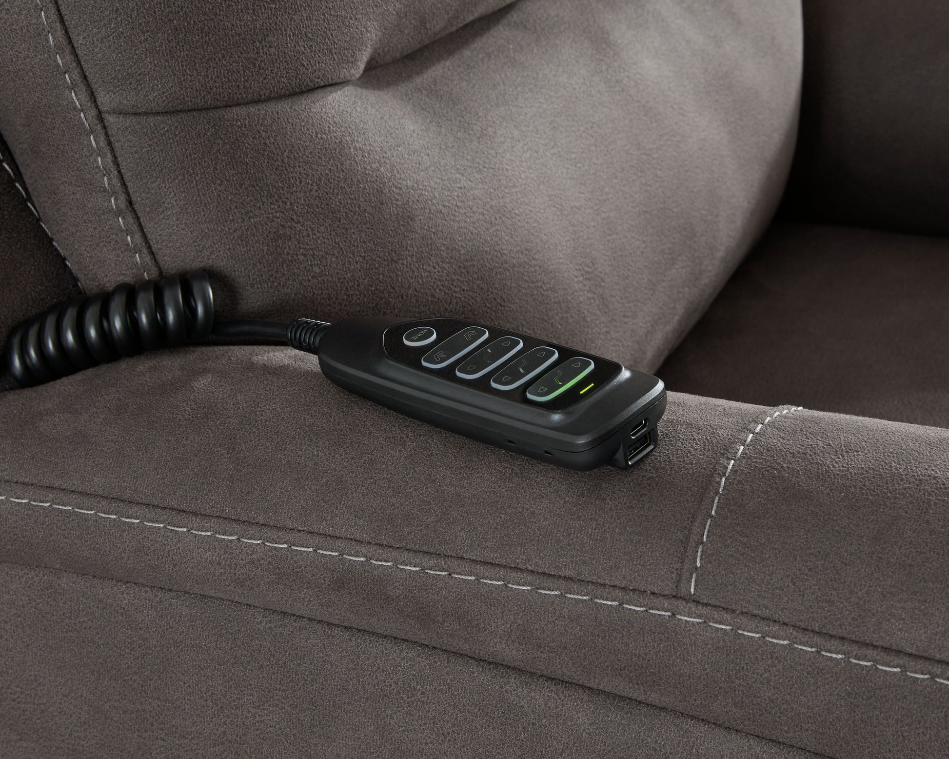 Snowfield - Gunmetal - Power Lift Recliner - Hornell Furniture Outlet