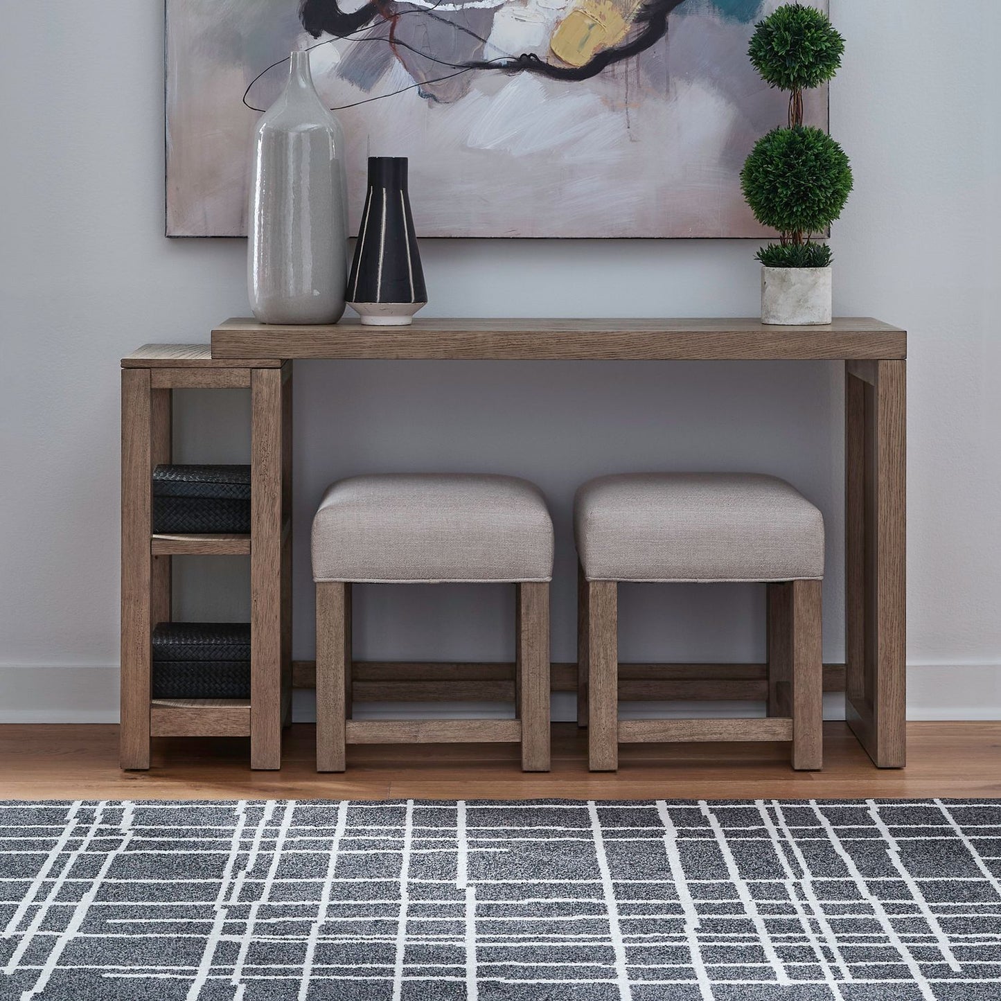 Corso - 3 Piece Console Set - Brown - Hornell Furniture Outlet