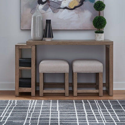 Corso - 3 Piece Console Set - Brown - Hornell Furniture Outlet