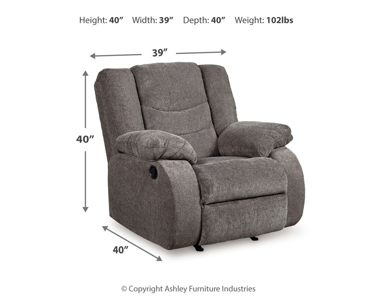 Tulen - Rocker Recliner - Hornell Furniture Outlet