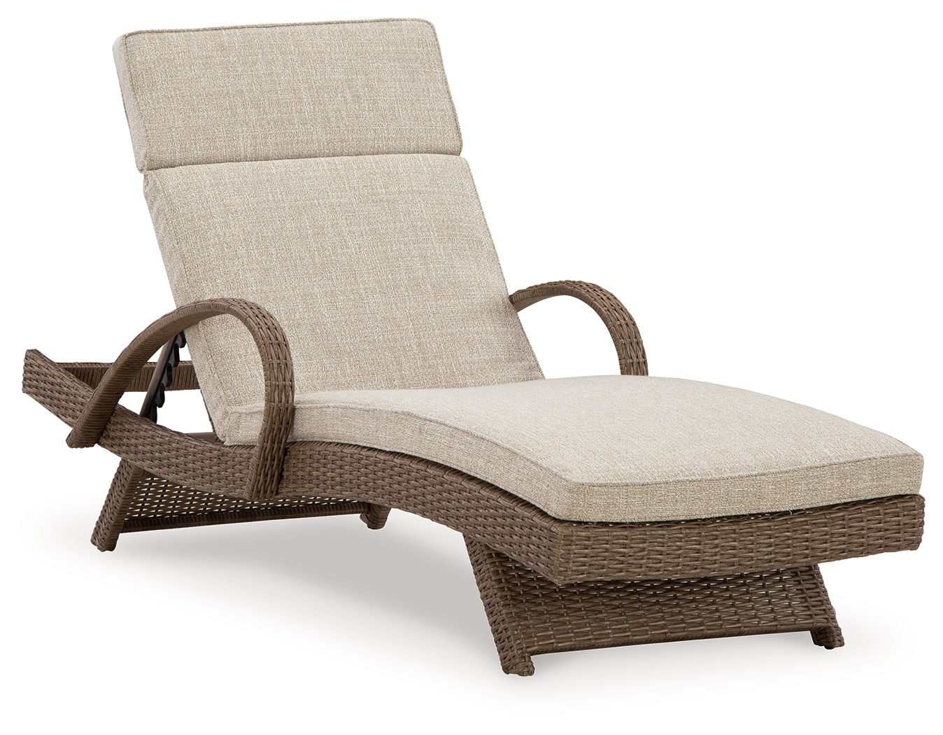Beachcroft - Beige - Chaise Lounge With Cushion - Hornell Furniture Outlet