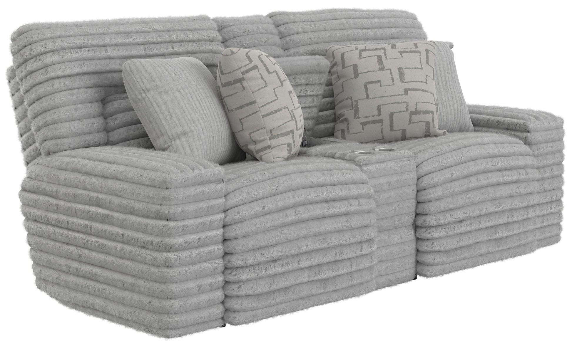 Lynx - Power Reclining Console Loveseat With Zero Gravity - Hornell Furniture Outlet