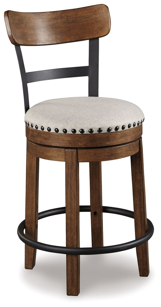 Valebeck - Full Back Swivel Stool - Hornell Furniture Outlet