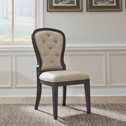 Americana Farmhouse - Upholstered Tufted Back Side Chair - Hornell Furniture Outlet