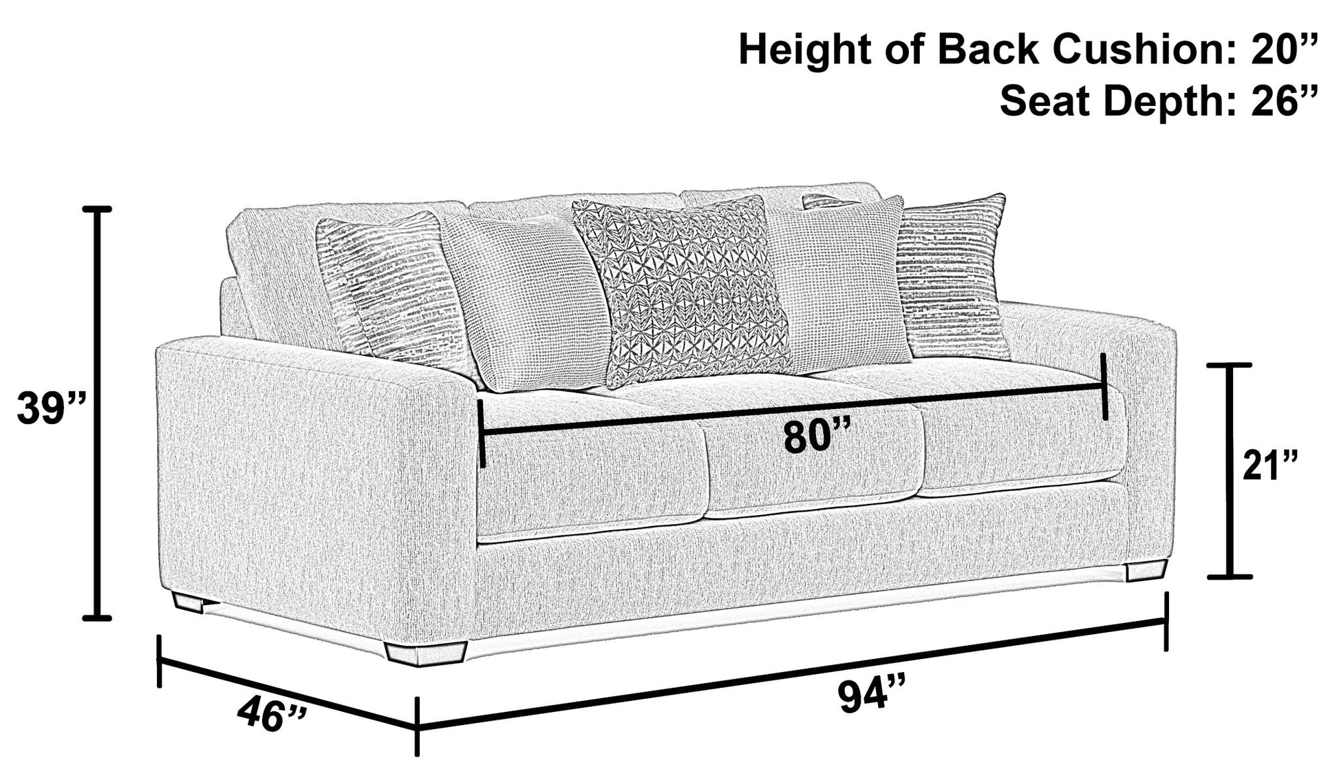 Hyde Park - Sofa - Hornell Furniture Outlet