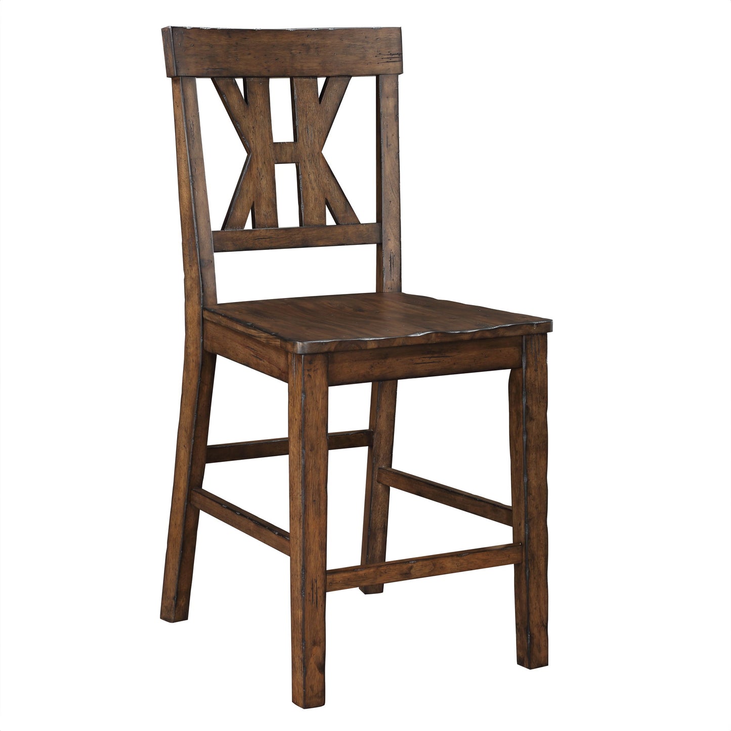 Auburn - Counter Stool (Set of 2) - Dark Brown - Hornell Furniture Outlet