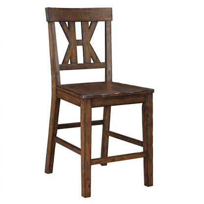 Auburn - Counter Stool (Set of 2) - Dark Brown - Hornell Furniture Outlet