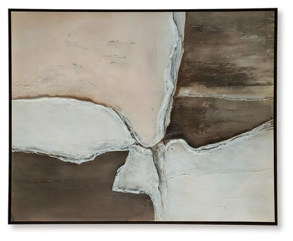 Junward - Brown / Tan / White - Wall Art - Hornell Furniture Outlet