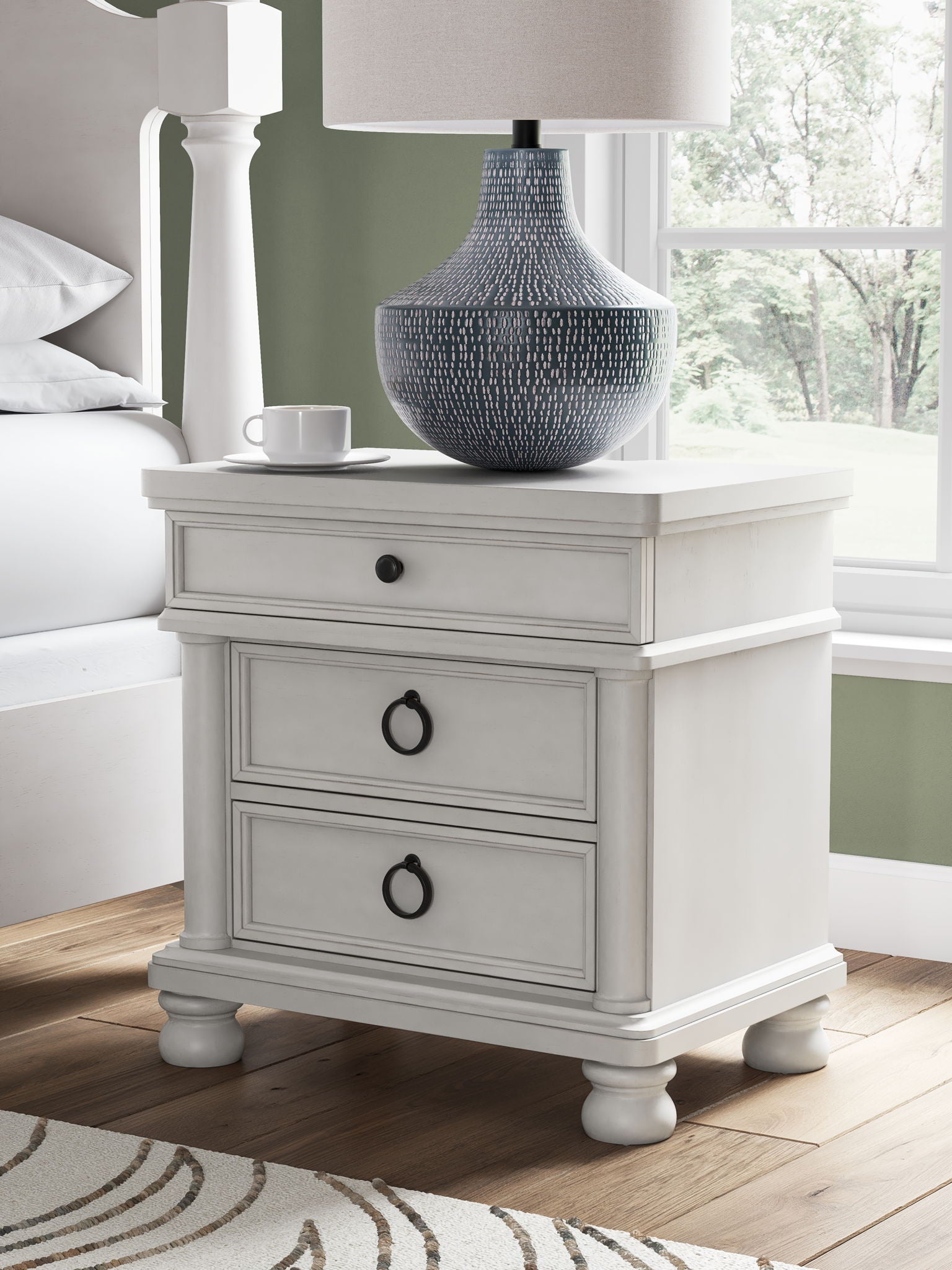 Rowlenstown - Three Drawer Night Stand - Hornell Furniture Outlet