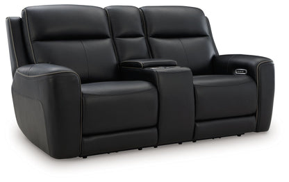 5Z - Comfort - Relaxation - Power Reclining Loveseat with Console / Adj Headrest - Hornell Furniture Outlet
