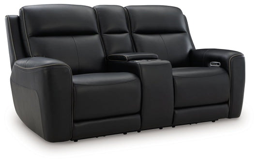 5Z - Comfort - Relaxation - Power Reclining Loveseat with Console / Adj Headrest - Hornell Furniture Outlet