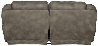 Flynn - Power Lay Flat Reclining Sofa Power Adjustable Headrest & Lumbar And Dual Heat & Massage - Fig - Hornell Furniture Outlet