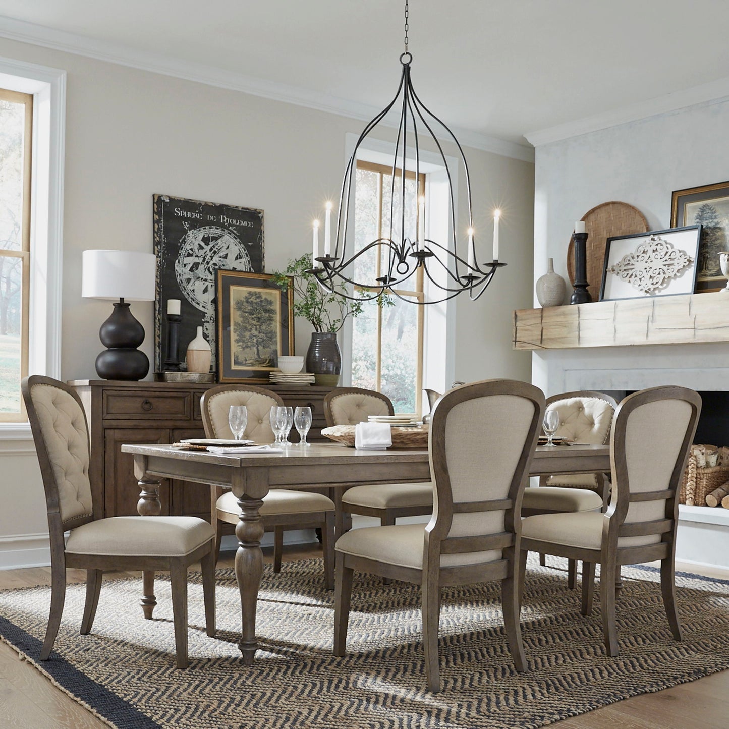 Americana Farmhouse - Optional Leg Table Set - Hornell Furniture Outlet