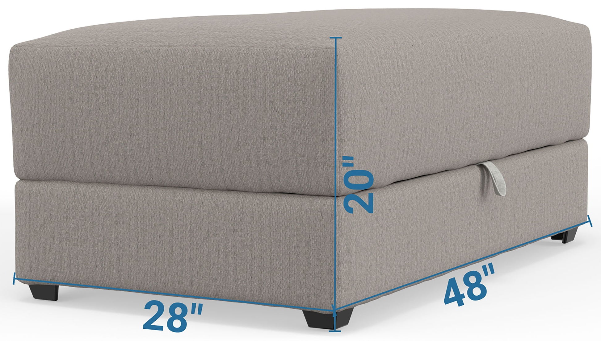 Trevor - Storage Ottoman - Hornell Furniture Outlet
