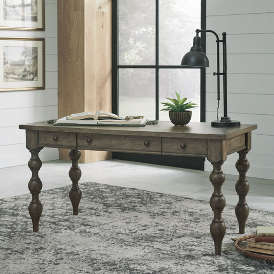 Americana Farmhouse - Writing Desk - Light Brown - Hornell Furniture Outlet
