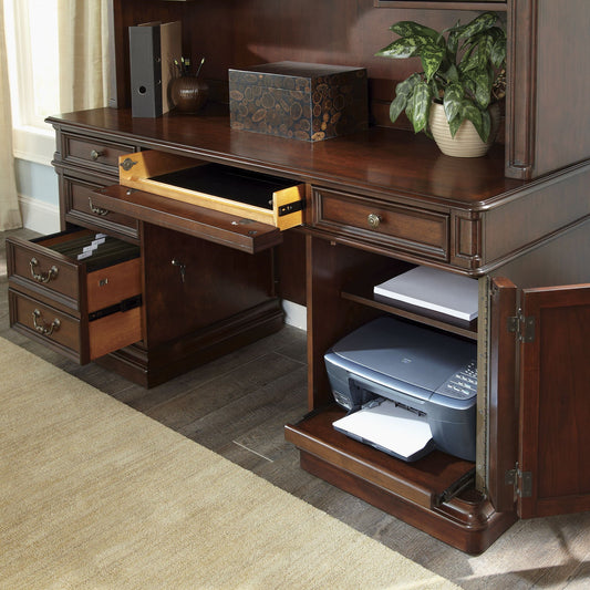 Brayton Manor - Credenza - Dark Brown - Hornell Furniture Outlet