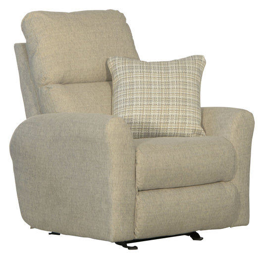 McPherson - Power Lay Flat Recliner - Buff - Hornell Furniture Outlet
