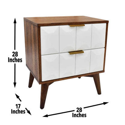 Ginny - Nightstand - Dark Brown - Hornell Furniture Outlet