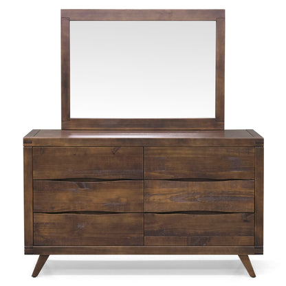 Pasco - Dresser And Mirror - Brown - Hornell Furniture Outlet