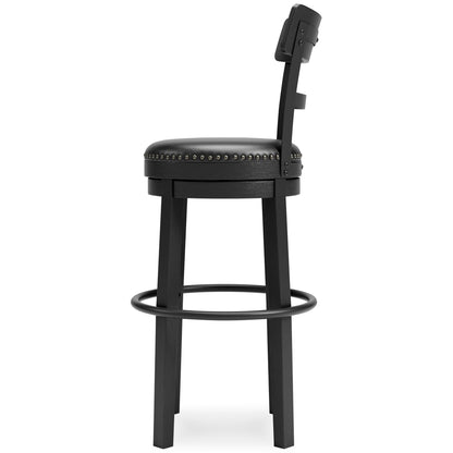 Valebeck - Tall Upholstered Swivel Barstool - Hornell Furniture Outlet