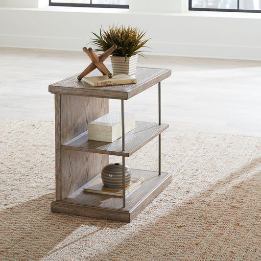 City Scape - Chair Side Table - Burnished Beige - Hornell Furniture Outlet