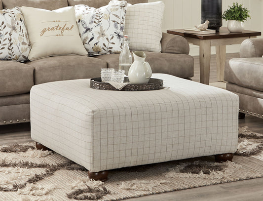 Briarcliff - Cocktail Ottoman - Sandstone - Hornell Furniture Outlet