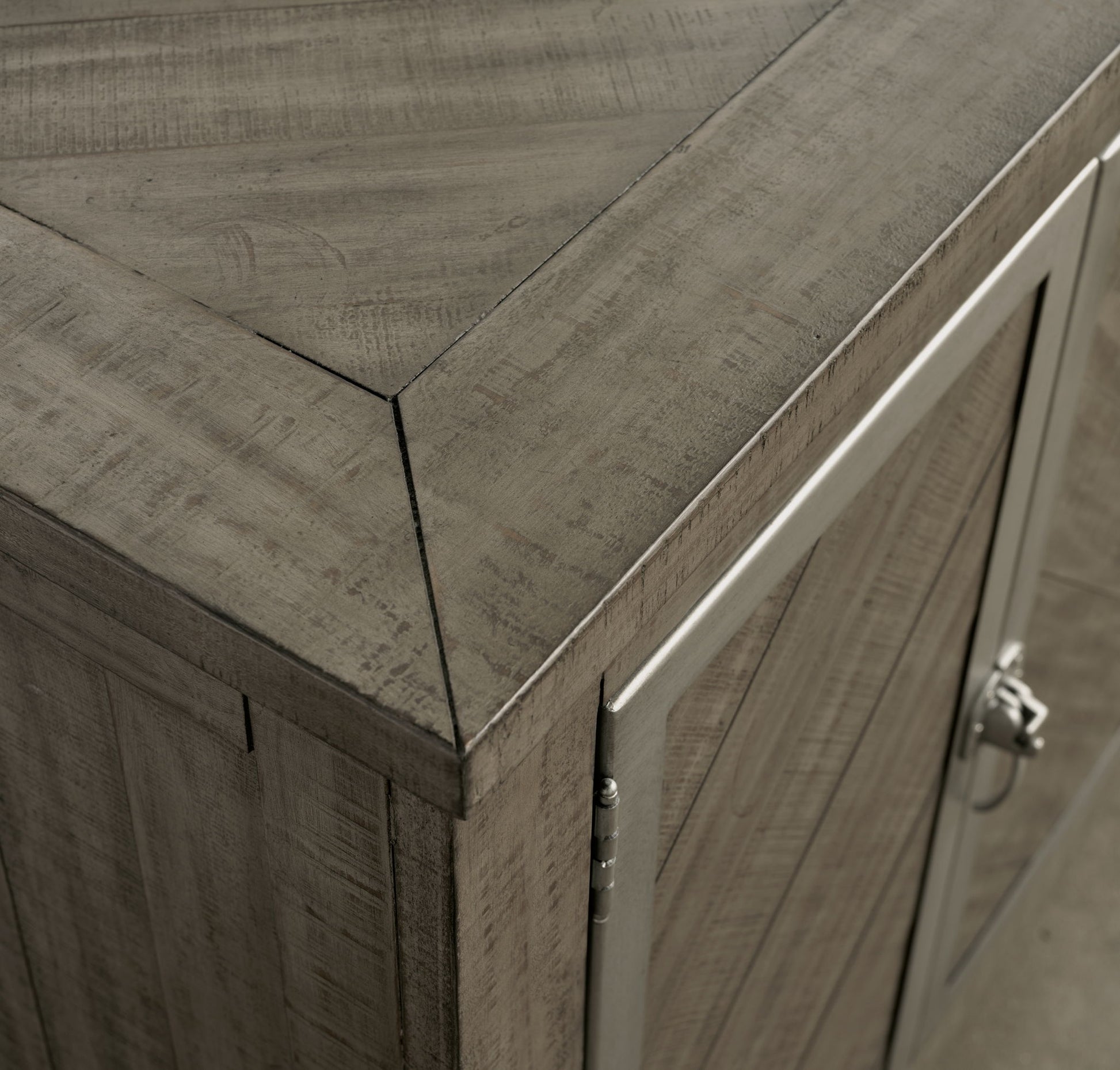 Krystanza - Weathered Gray - Dining Room Server - Hornell Furniture Outlet