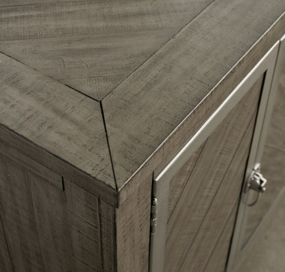 Krystanza - Weathered Gray - Dining Room Server - Hornell Furniture Outlet