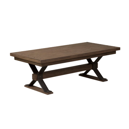 Sonoma Road - Rectangular Cocktail Table - Light Brown - Hornell Furniture Outlet