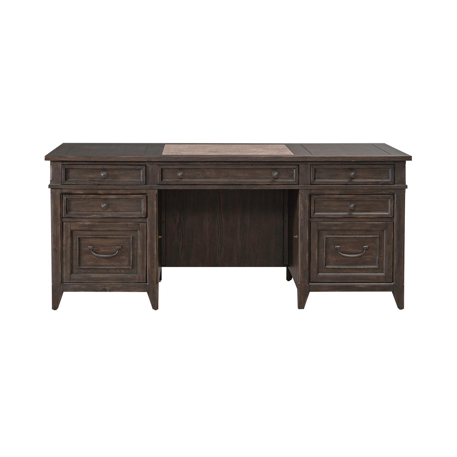 Paradise Valley - Executive Desk - Brown - Hornell Furniture Outlet