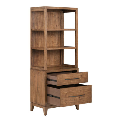 Shaker Lakes - Lateral File Bookcase - Harvest Brown - Hornell Furniture Outlet
