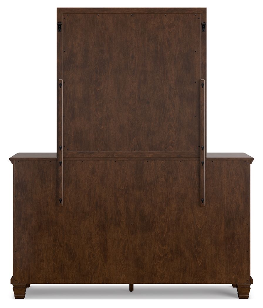 Danabrin - Brown - Dresser And Mirror - Hornell Furniture Outlet