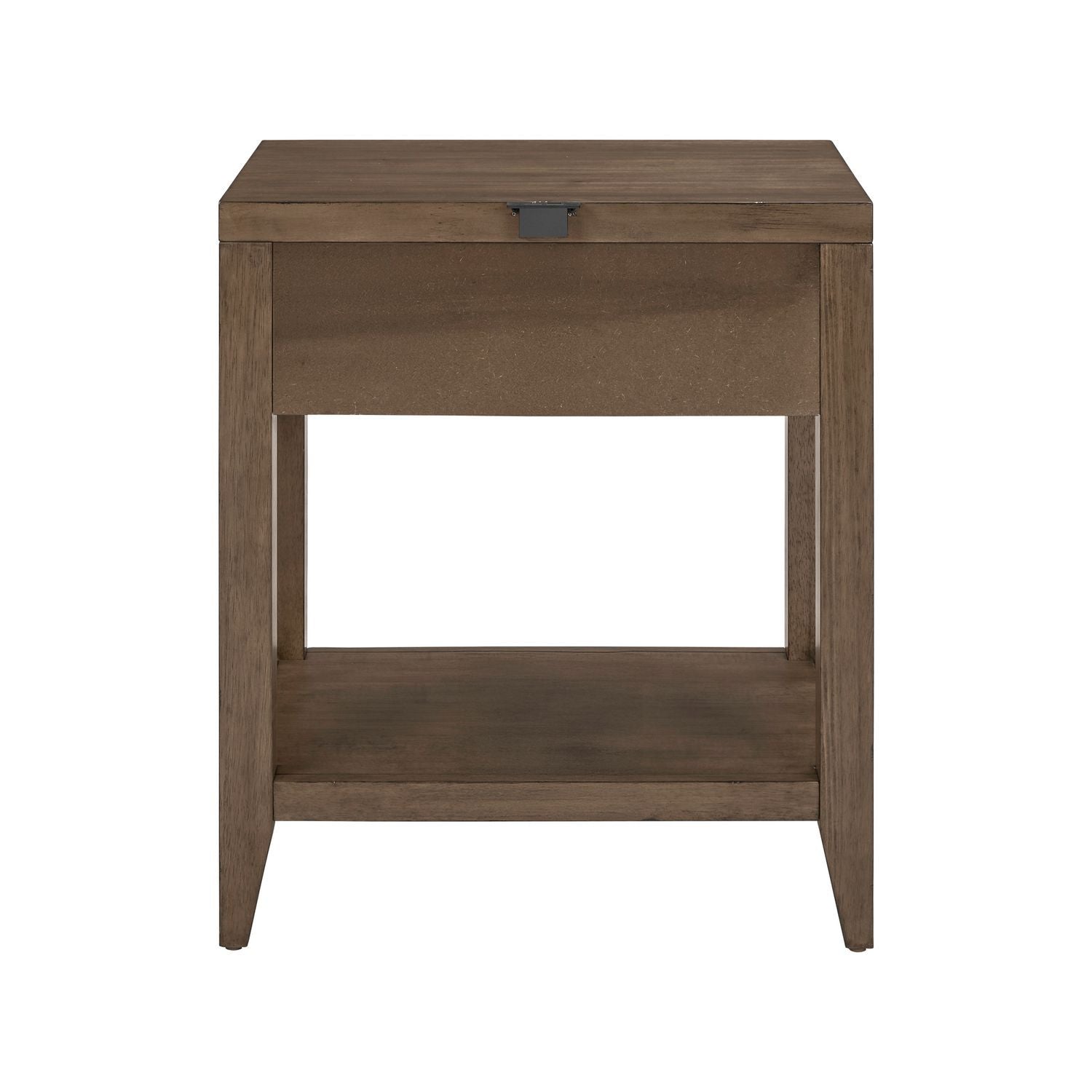 Shaker Lakes - Open Nightstand With Charging Station - Brown - Hornell Furniture Outlet